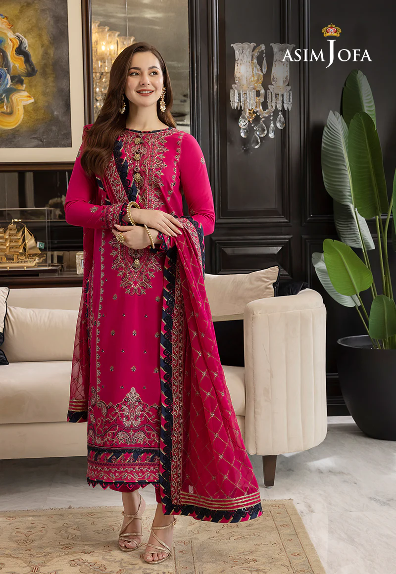 AJRN-30 EMBROIDERED LAWN SILK 3 PCS - Image 4