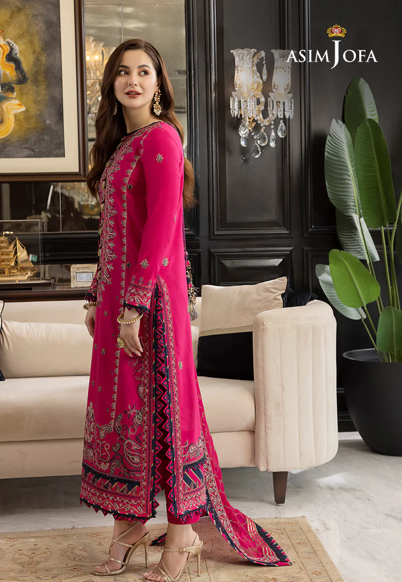 AJRN-30 EMBROIDERED LAWN SILK 3 PCS - Image 5
