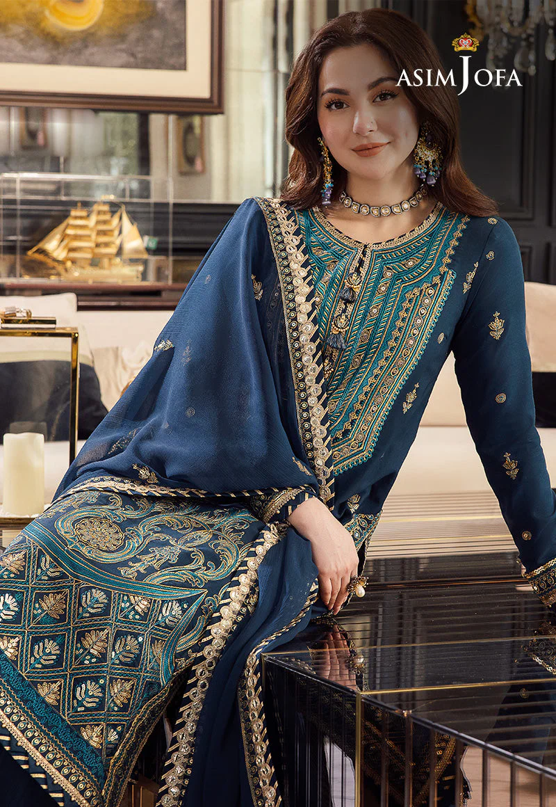 AJRNP-10 STITCHED EMBROIDERED LAWN SILK 3 PCS - Image 8