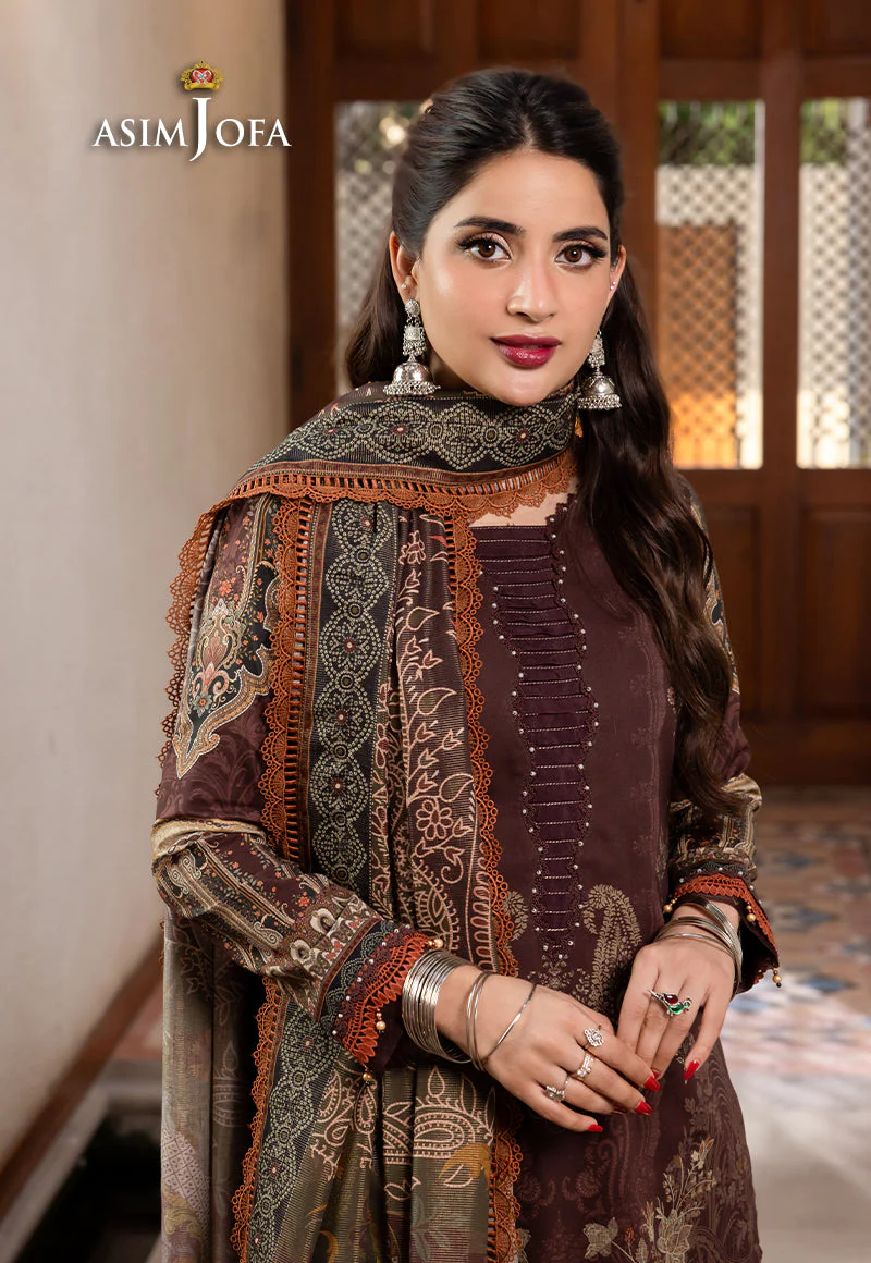 AJRW-19 DESIGNERS STITCHED PREMIUM WINTER COTTON 3 PCS - Image 5