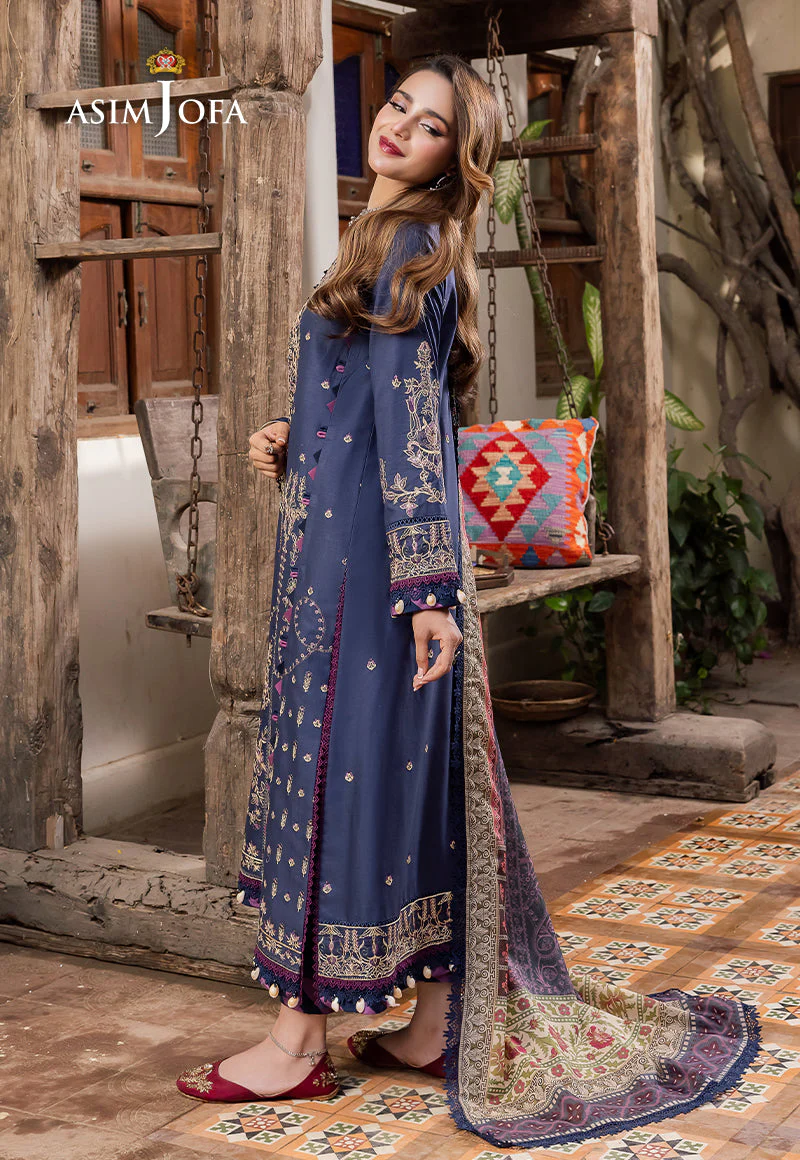 AJRW-31 DESIGNERS STITCHED EMBROIDERED PREMIUM WINTER COTTON 3 PCS - Image 10