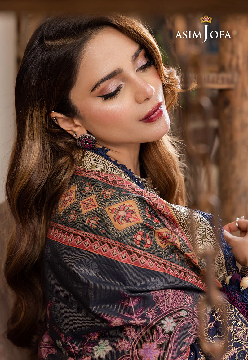 AJRW-31 DESIGNERS STITCHED EMBROIDERED PREMIUM WINTER COTTON 3 PCS - Image 6
