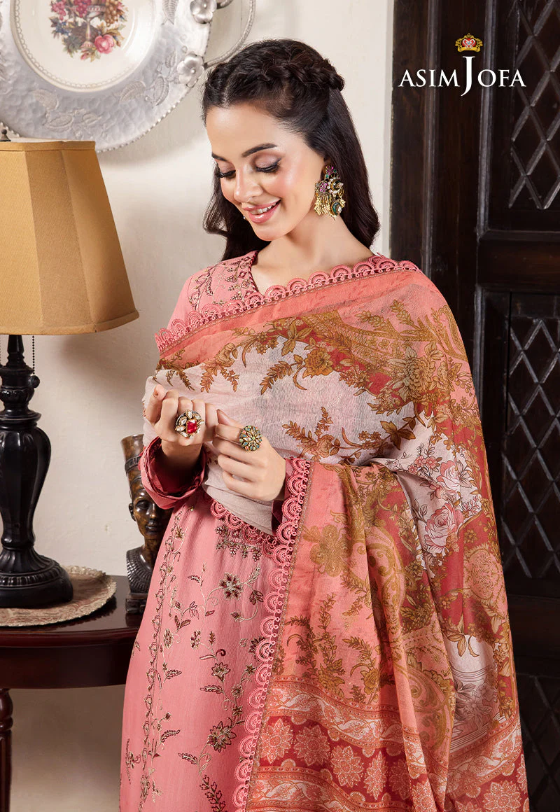 AJRW-35 DESIGNERS STITCHED EMBROIDERED SLUB 3 PCS - Image 5