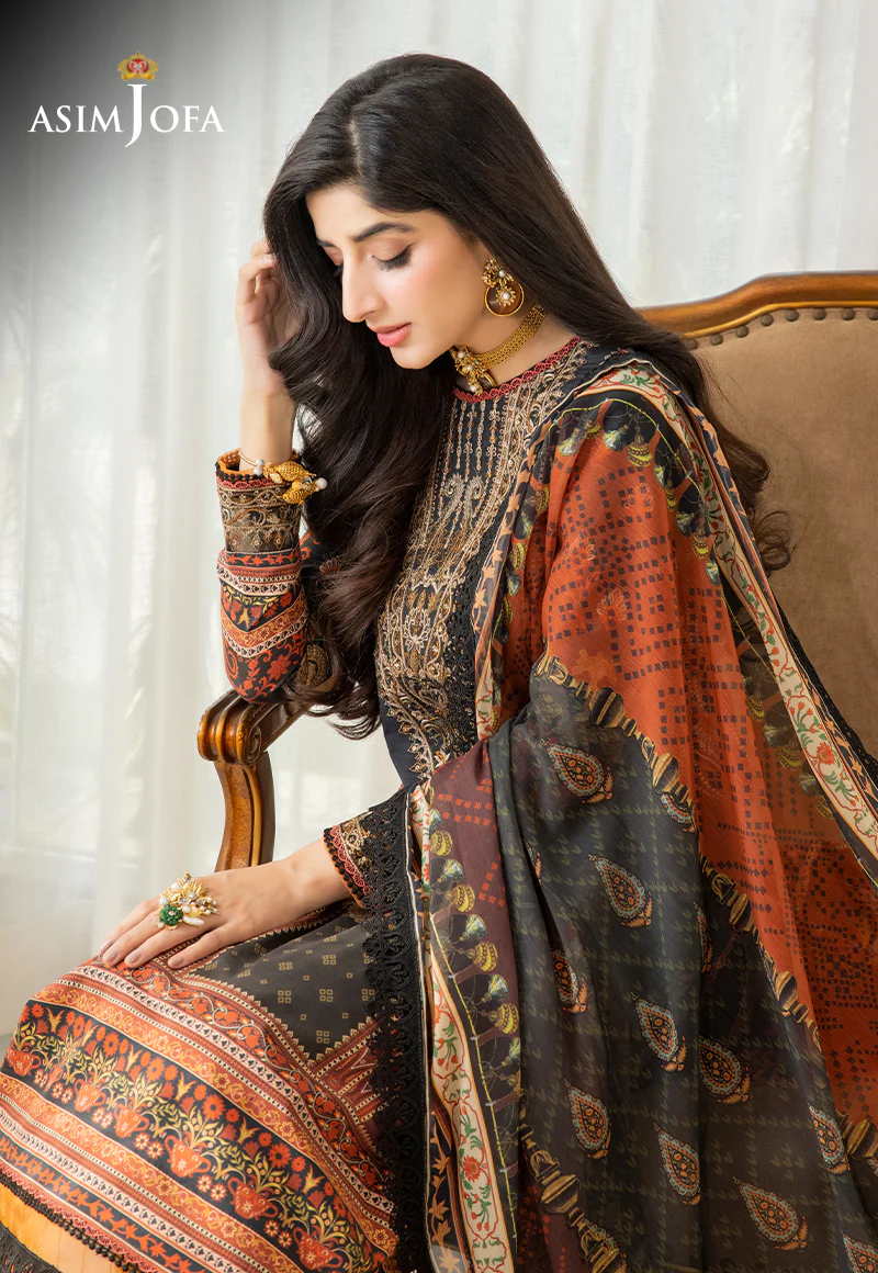 AJS-01 EMBROIDERED LAWN 3 PCS - Image 3