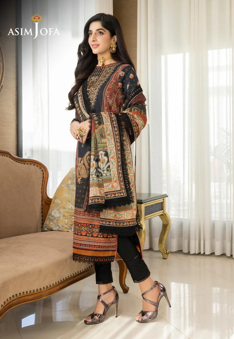 AJS-01 EMBROIDERED LAWN 3 PCS - Image 4