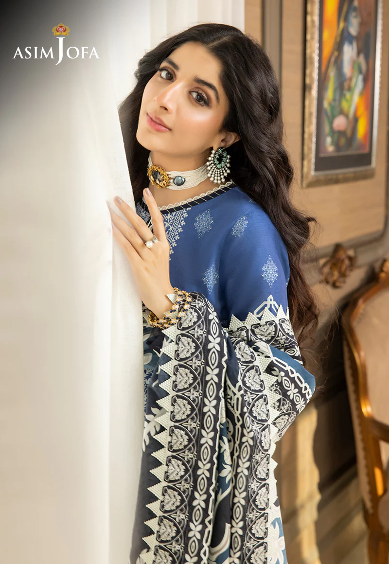 AJS-07 PRINTED LAWN 3 PCS - Image 7