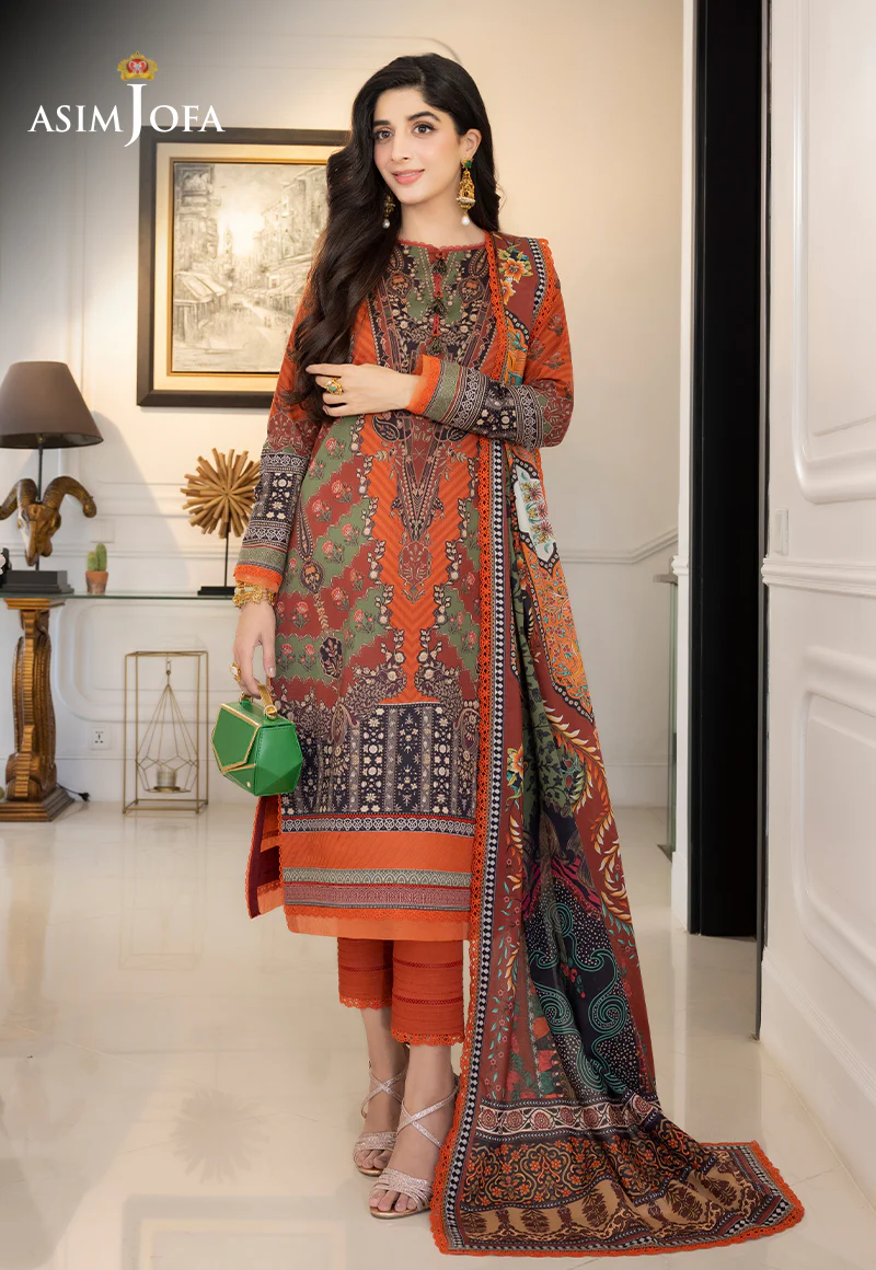 AJS-08 PRINTED LAWN 2 PCS - Image 3