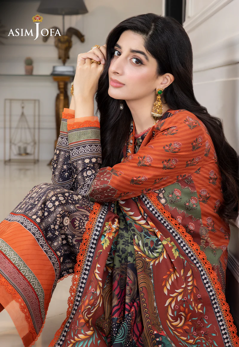 AJS-08 PRINTED LAWN 2 PCS - Image 4