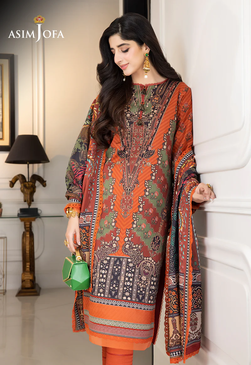 AJS-08 PRINTED LAWN 2 PCS - Image 6