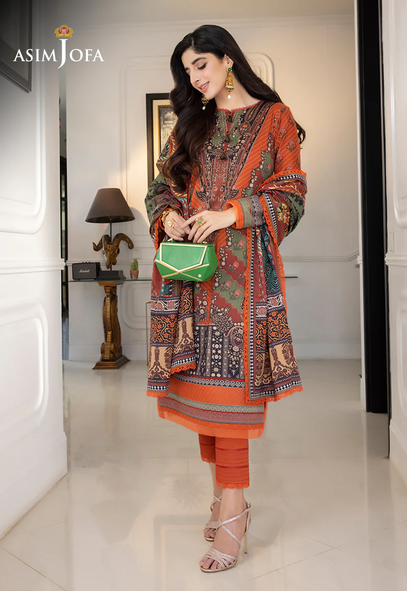 AJS-08 PRINTED LAWN 2 PCS - Image 7