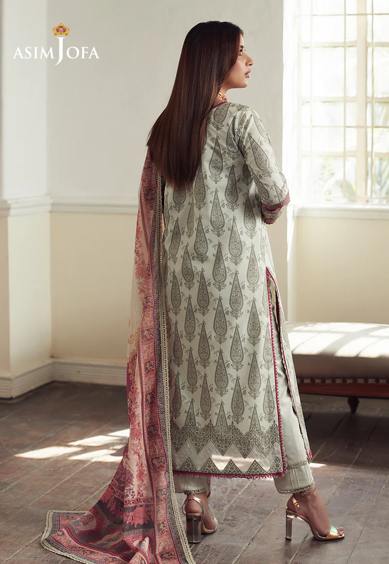 AJS-13 EMBROIDERED LAWN 2 PCS - Image 2
