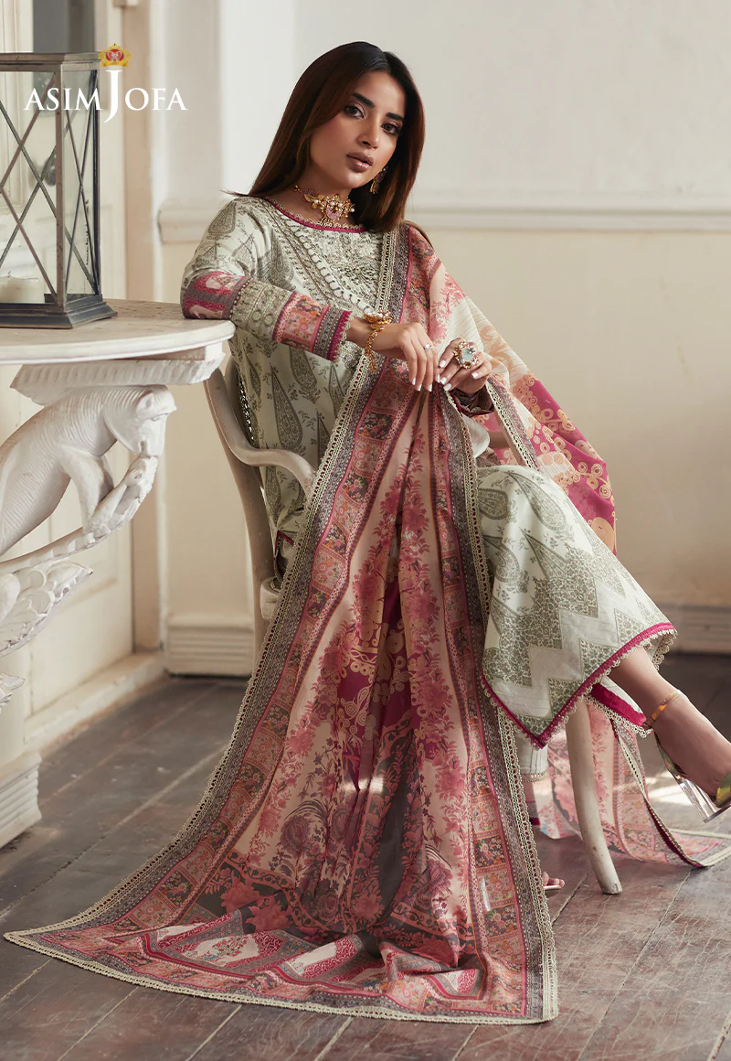 AJS-13 EMBROIDERED LAWN 2 PCS - Image 6