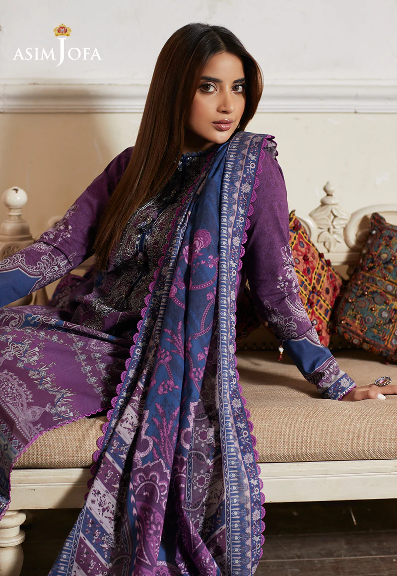 AJS-14 EMBROIDERED LAWN 2 PCS - Image 4