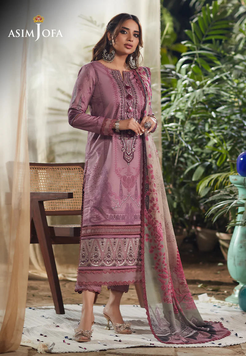 AJS-19 EMBROIDERED LAWN 2 PCS