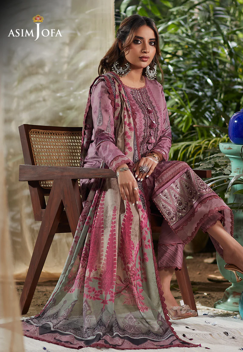 AJS-19 EMBROIDERED LAWN 2 PCS - Image 8