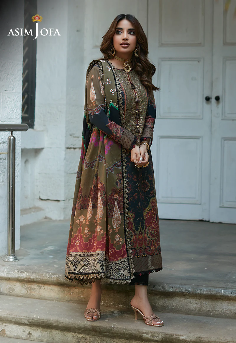 AJS-22 EMBROIDERED LAWN 2 PCS - Image 3