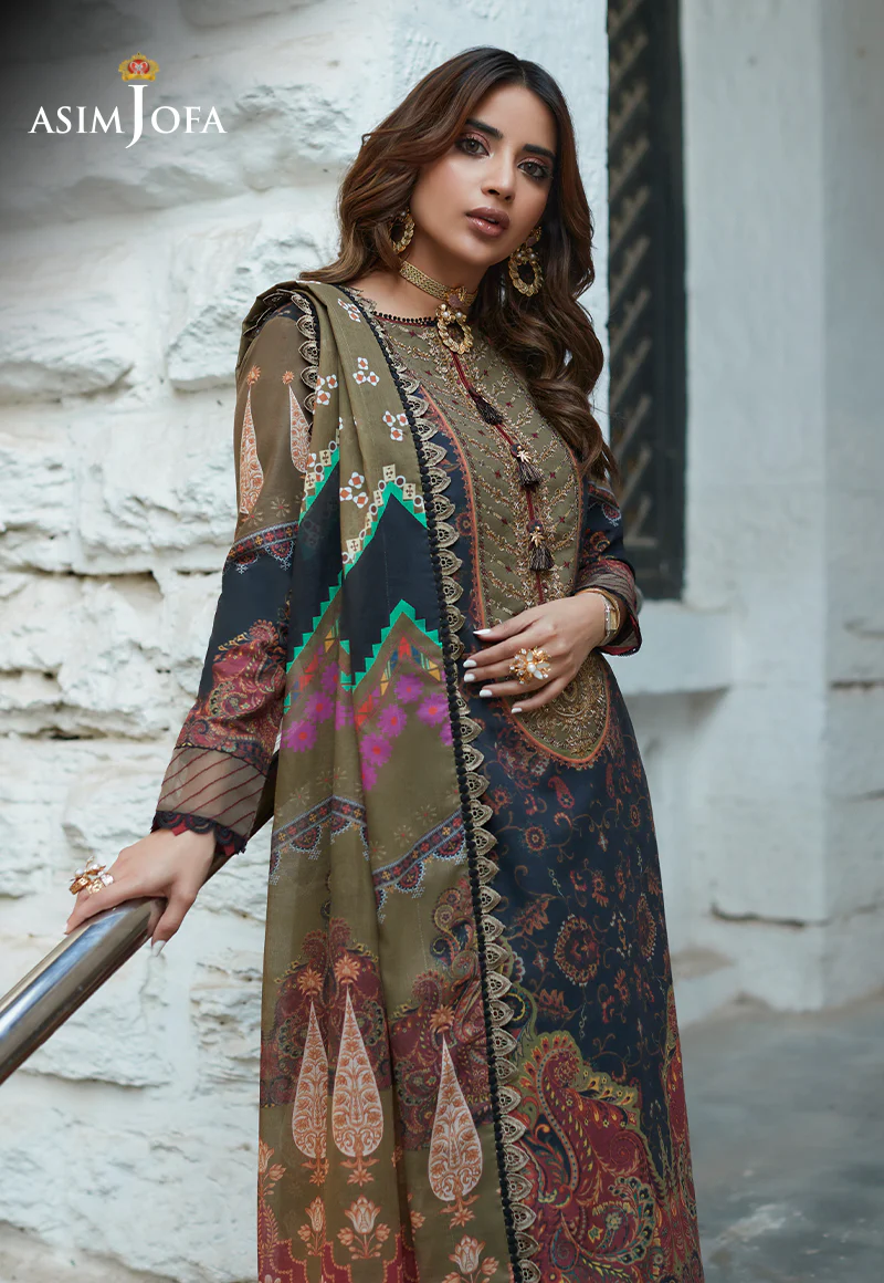AJS-22 EMBROIDERED LAWN 2 PCS - Image 5