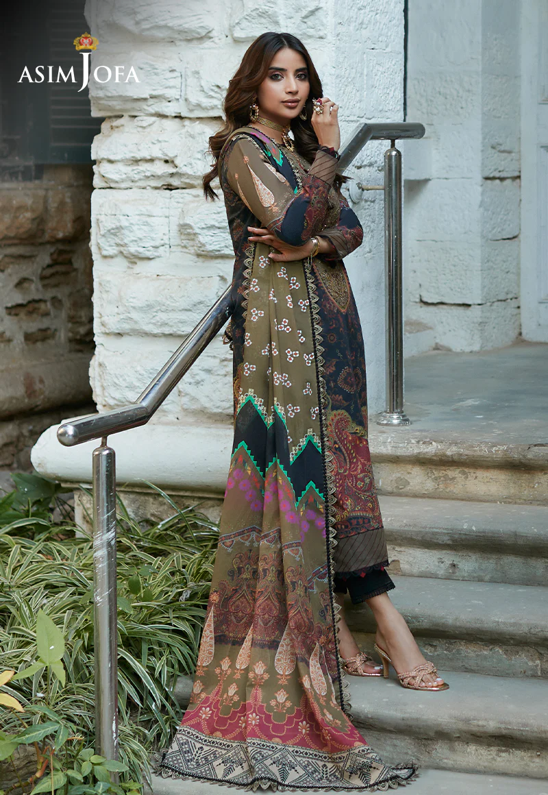 AJS-22 EMBROIDERED LAWN 2 PCS - Image 8