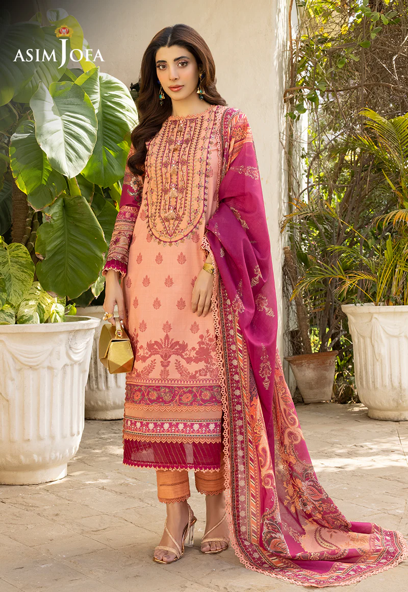AJS-23 EMBROIDERED LAWN 2 PCS