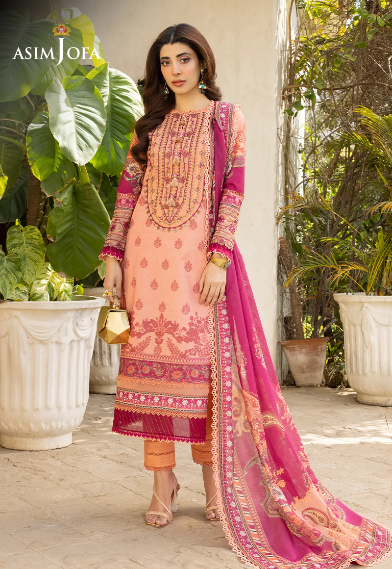 AJS-23 EMBROIDERED LAWN 2 PCS - Image 3