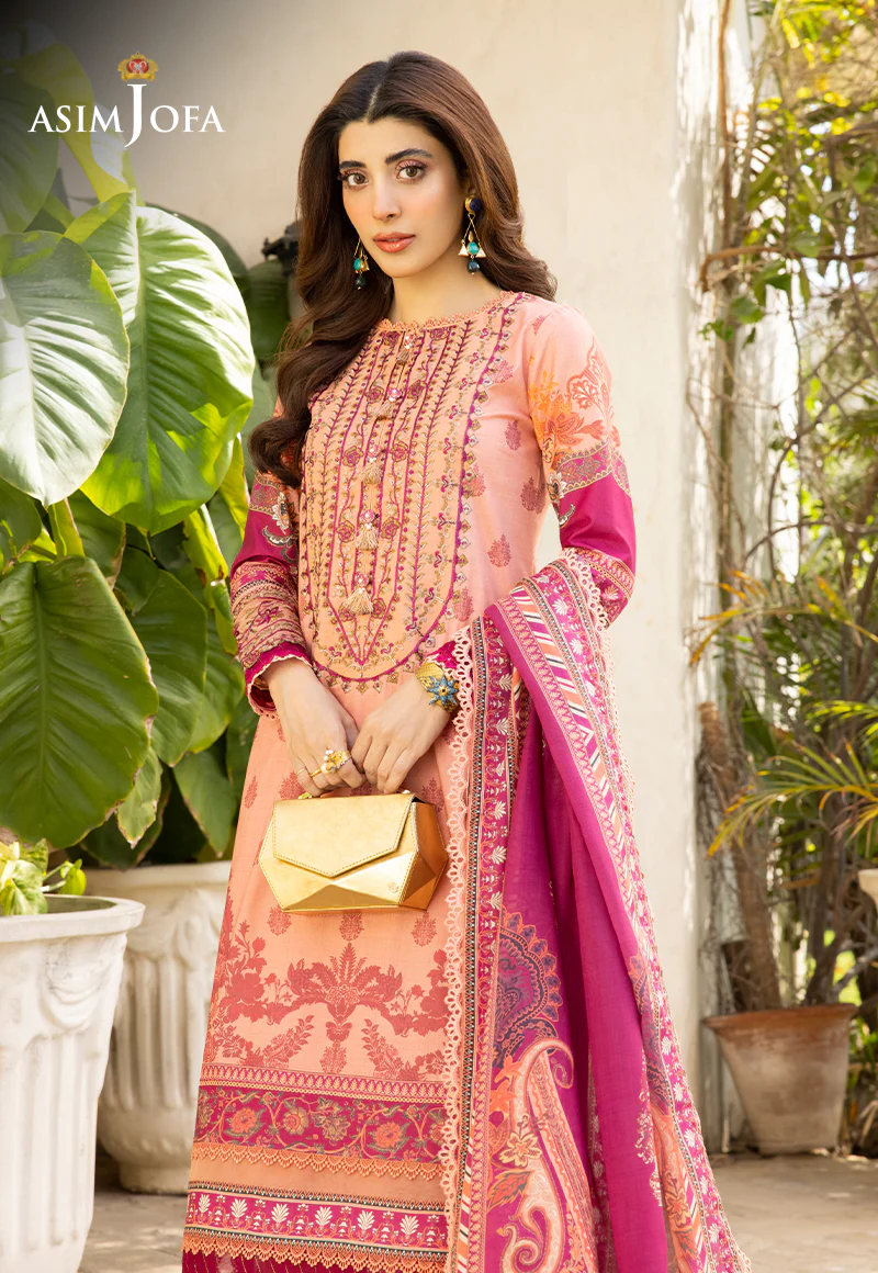 AJS-23 EMBROIDERED LAWN 2 PCS - Image 7