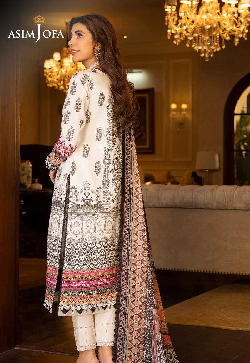 AJS-25 EMBROIDERED LAWN 3 PCS - Image 2
