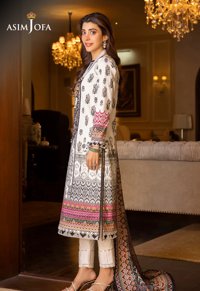 AJS-25 EMBROIDERED LAWN 3 PCS - Image 3