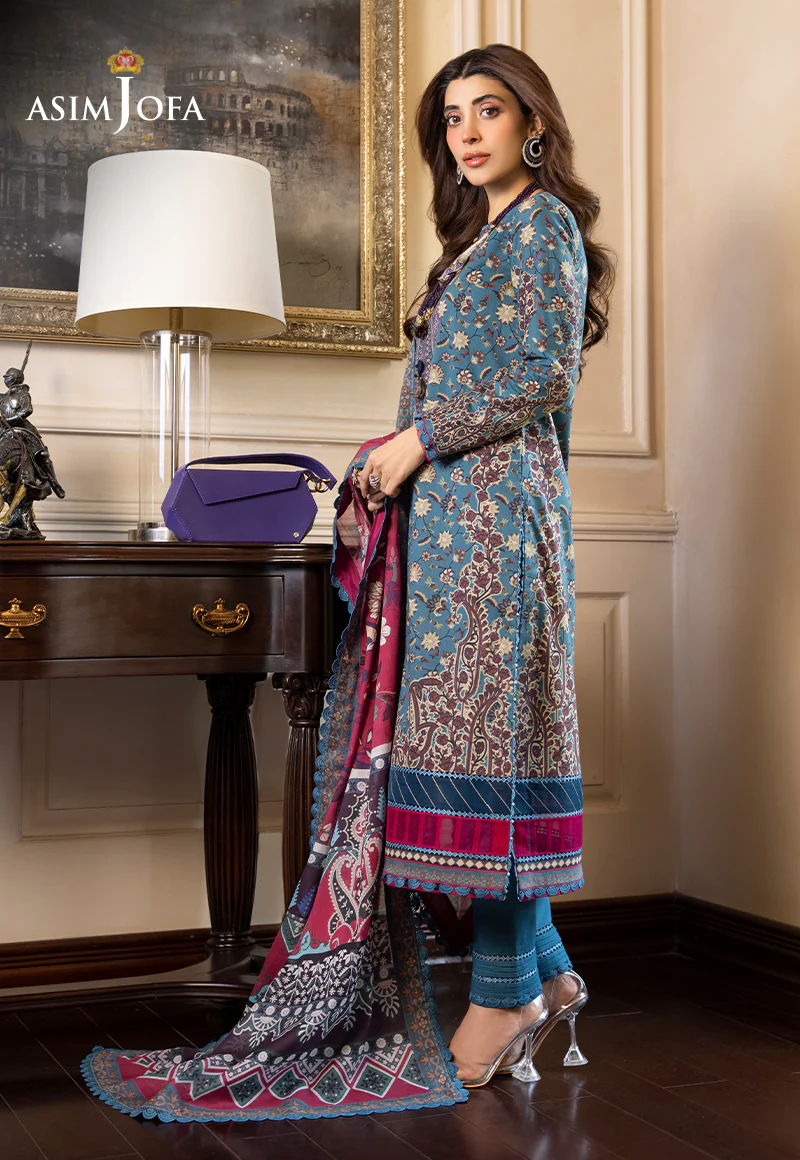 AJS-27 PRINTED LAWN 2 PCS - Image 7