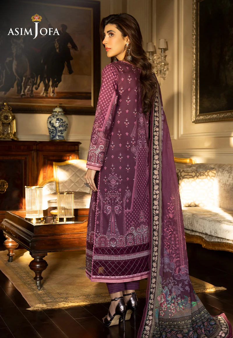 AJS-28 EMBROIDERED LAWN 2 PCS - Image 2