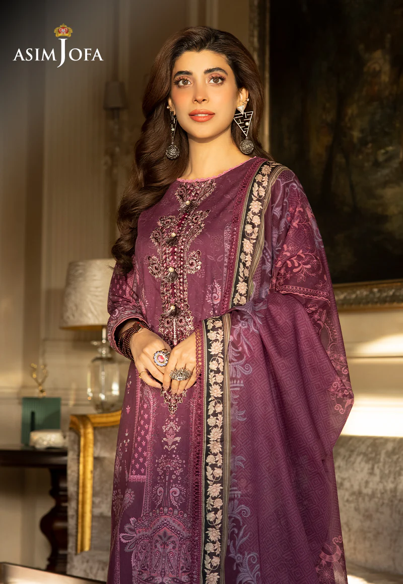AJS-28 EMBROIDERED LAWN 2 PCS - Image 7