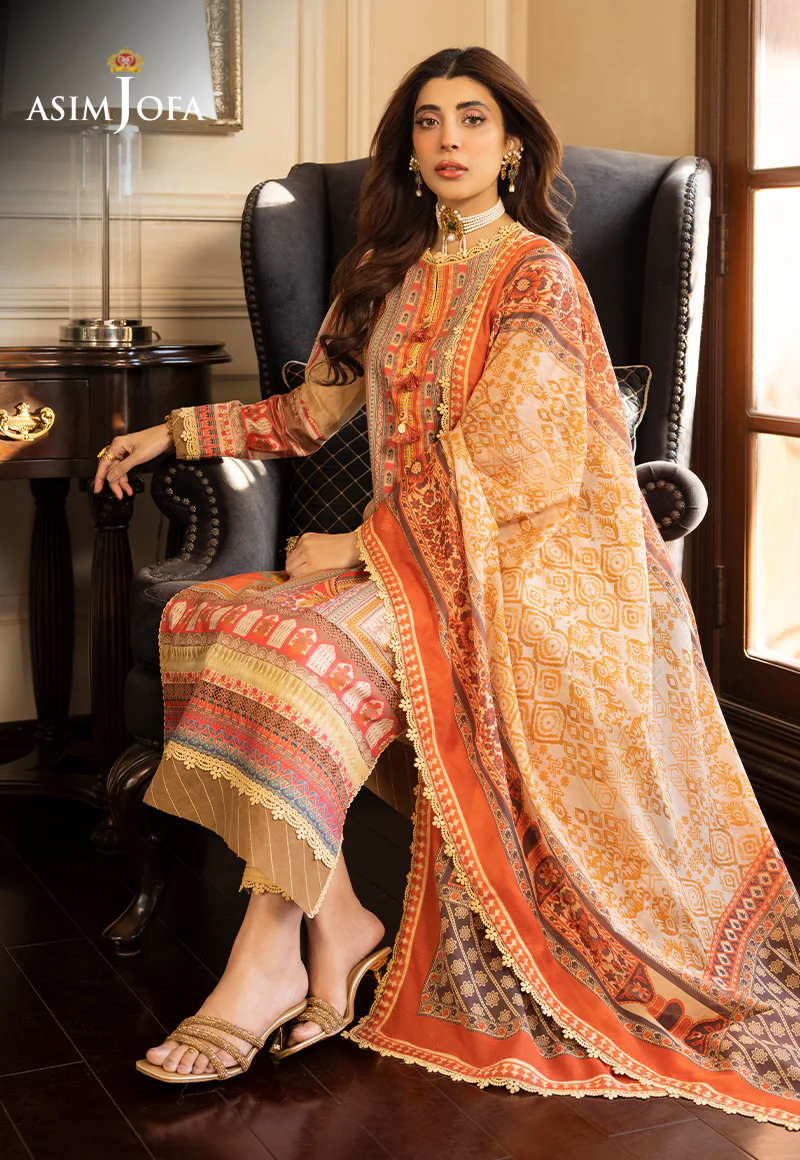 AJS-33 PRINTED LAWN 2 PCS - Image 4