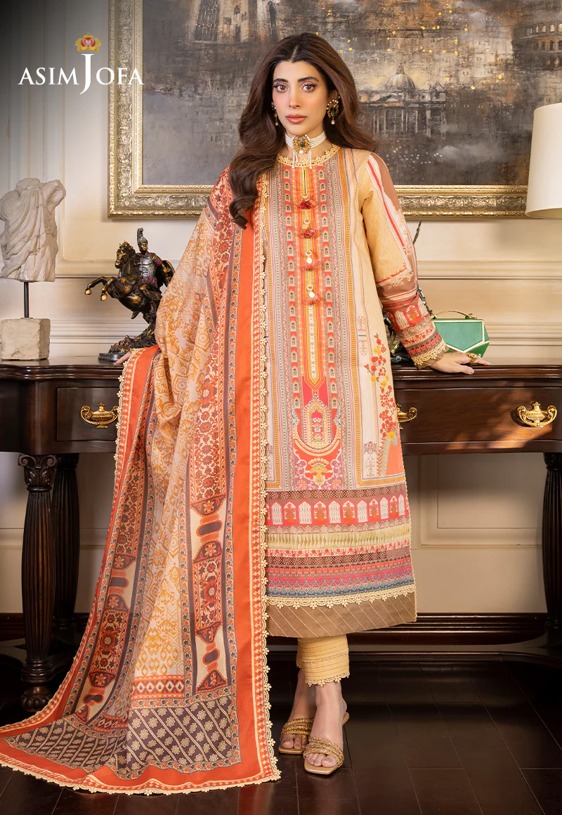 AJS-33 PRINTED LAWN 2 PCS - Image 7