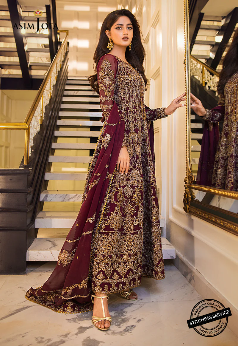 AJSE-07 EMBROIDERED CHIFFON 3 PCS - Image 2