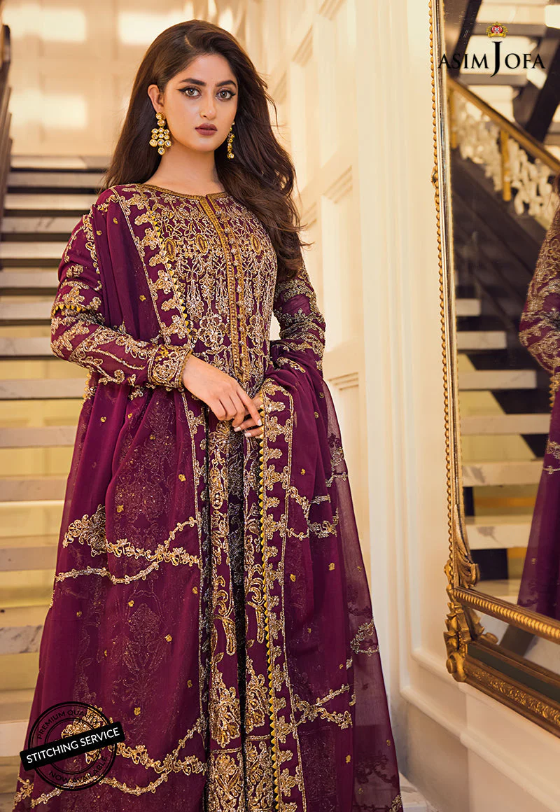 AJSE-07 EMBROIDERED CHIFFON 3 PCS - Image 3