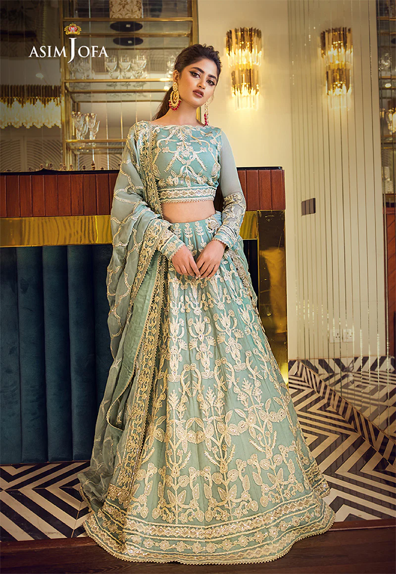 AJSE-12 EMBROIDERED CHIFFON 2 PCS - Image 4