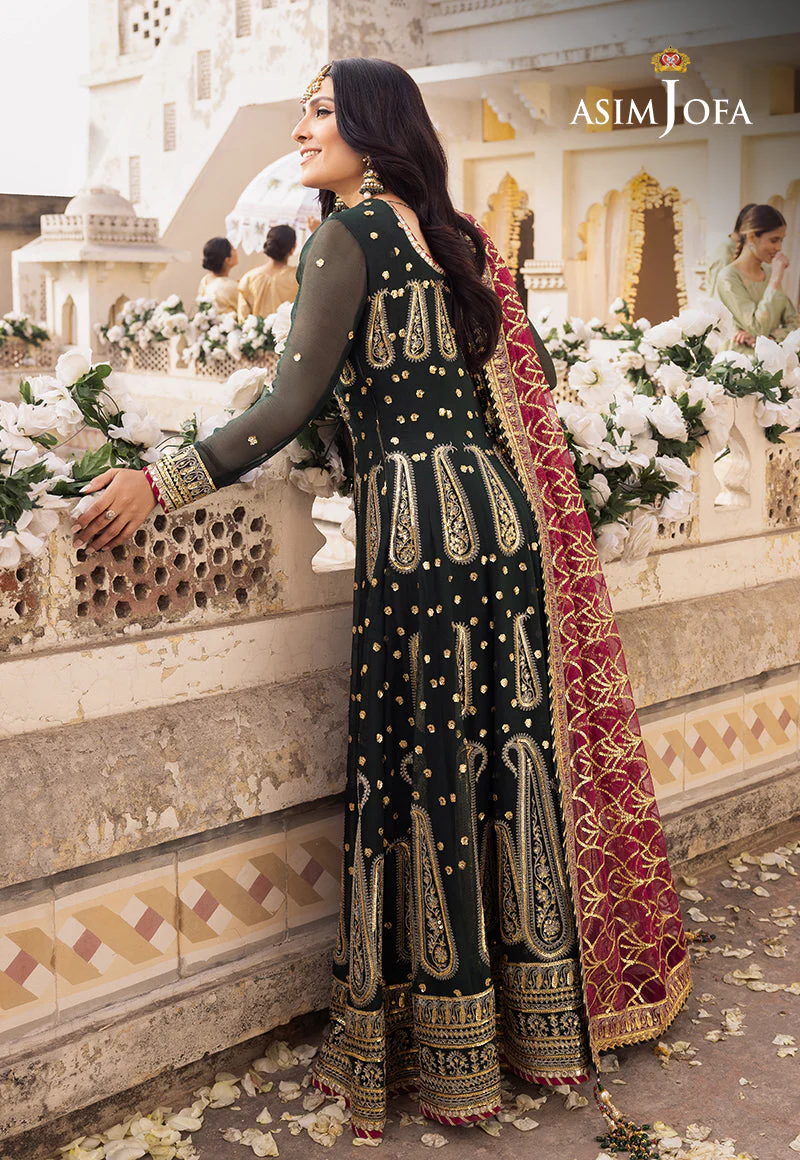 AJSHP-11 EMBROIDERED RAW SILK STITCHED 3 PCS - Image 2