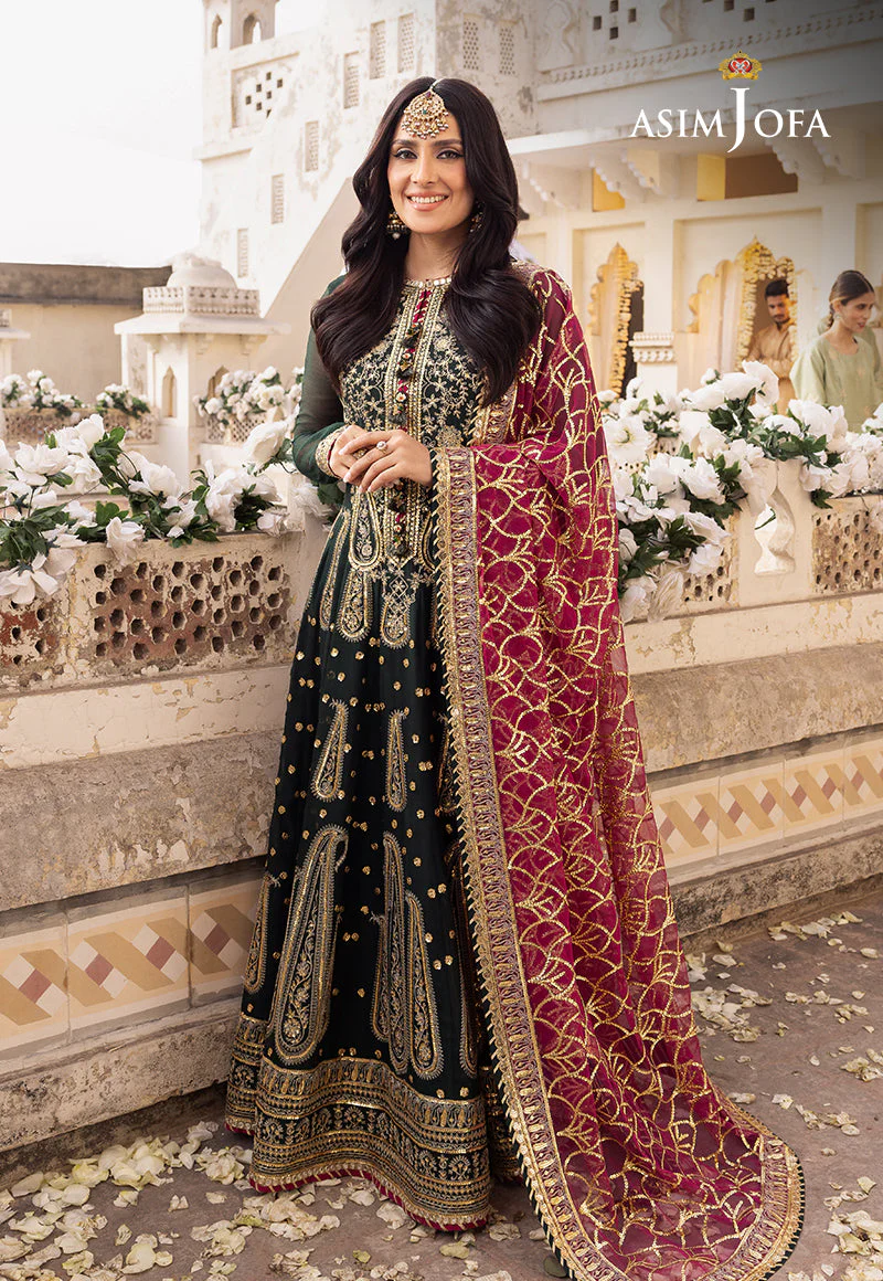 AJSHP-11 EMBROIDERED RAW SILK STITCHED 3 PCS - Image 3