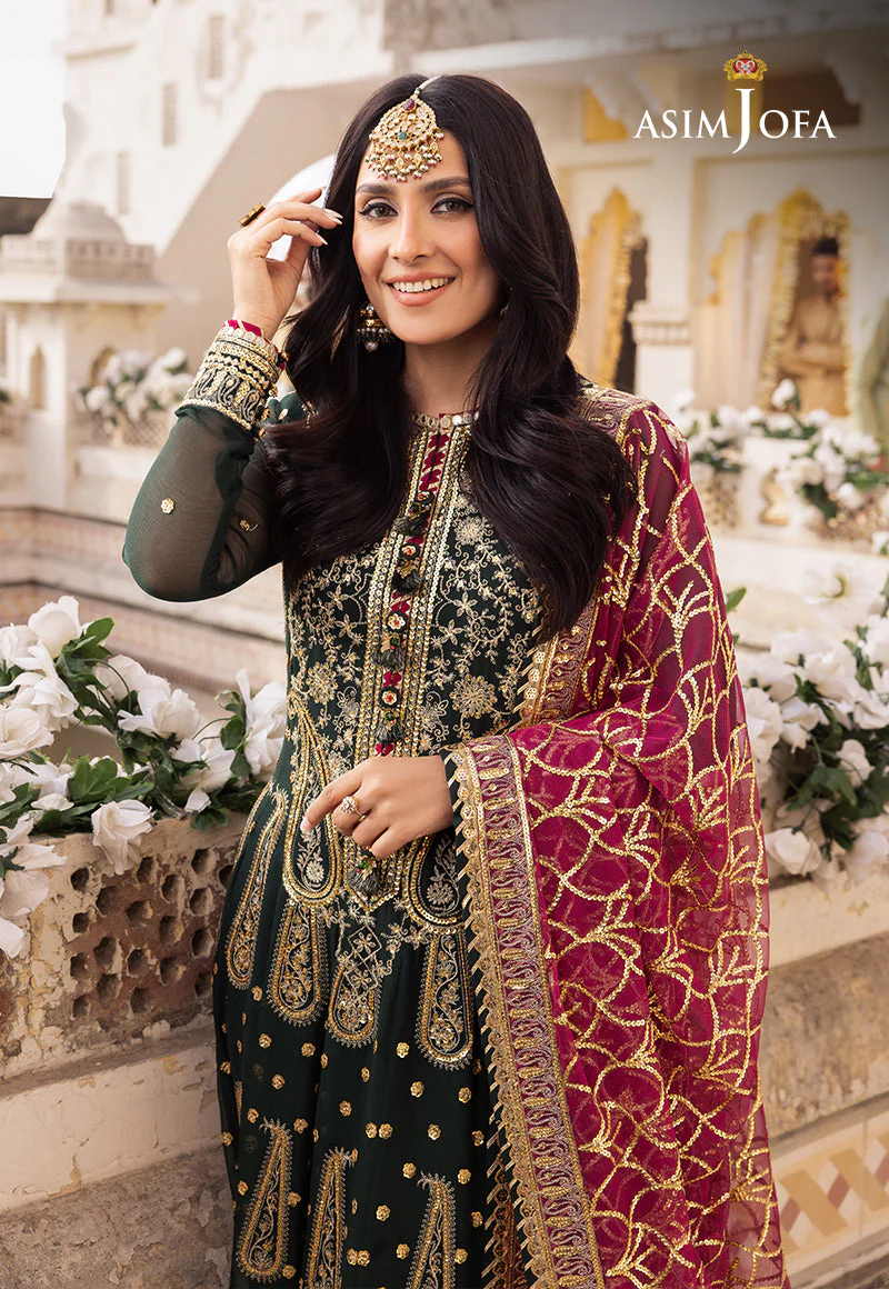 AJSHP-11 EMBROIDERED RAW SILK STITCHED 3 PCS - Image 4