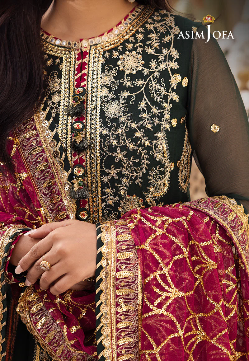 AJSHP-11 EMBROIDERED RAW SILK STITCHED 3 PCS - Image 7