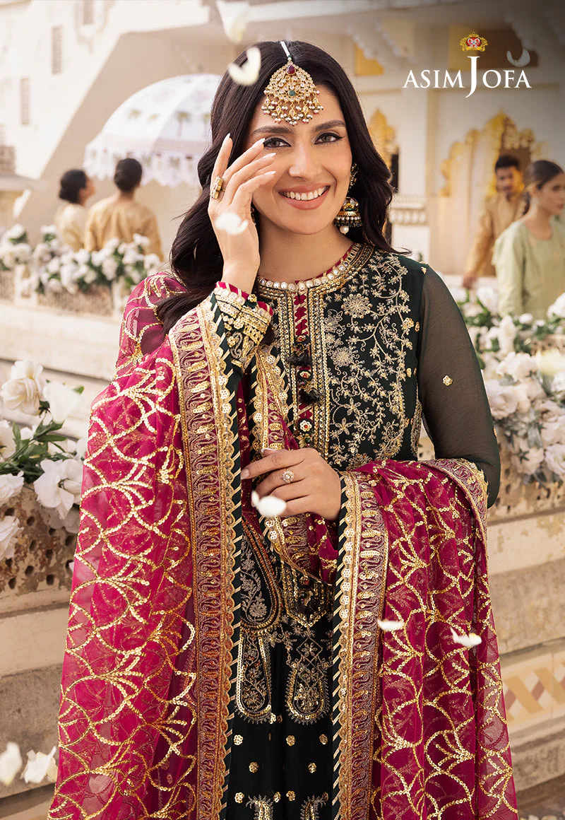 AJSHP-11 EMBROIDERED RAW SILK STITCHED 3 PCS - Image 8