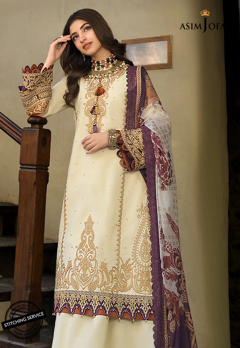 AJSL-06 EMBROIDERED SELF JACQUARD 3 PCS - Image 3