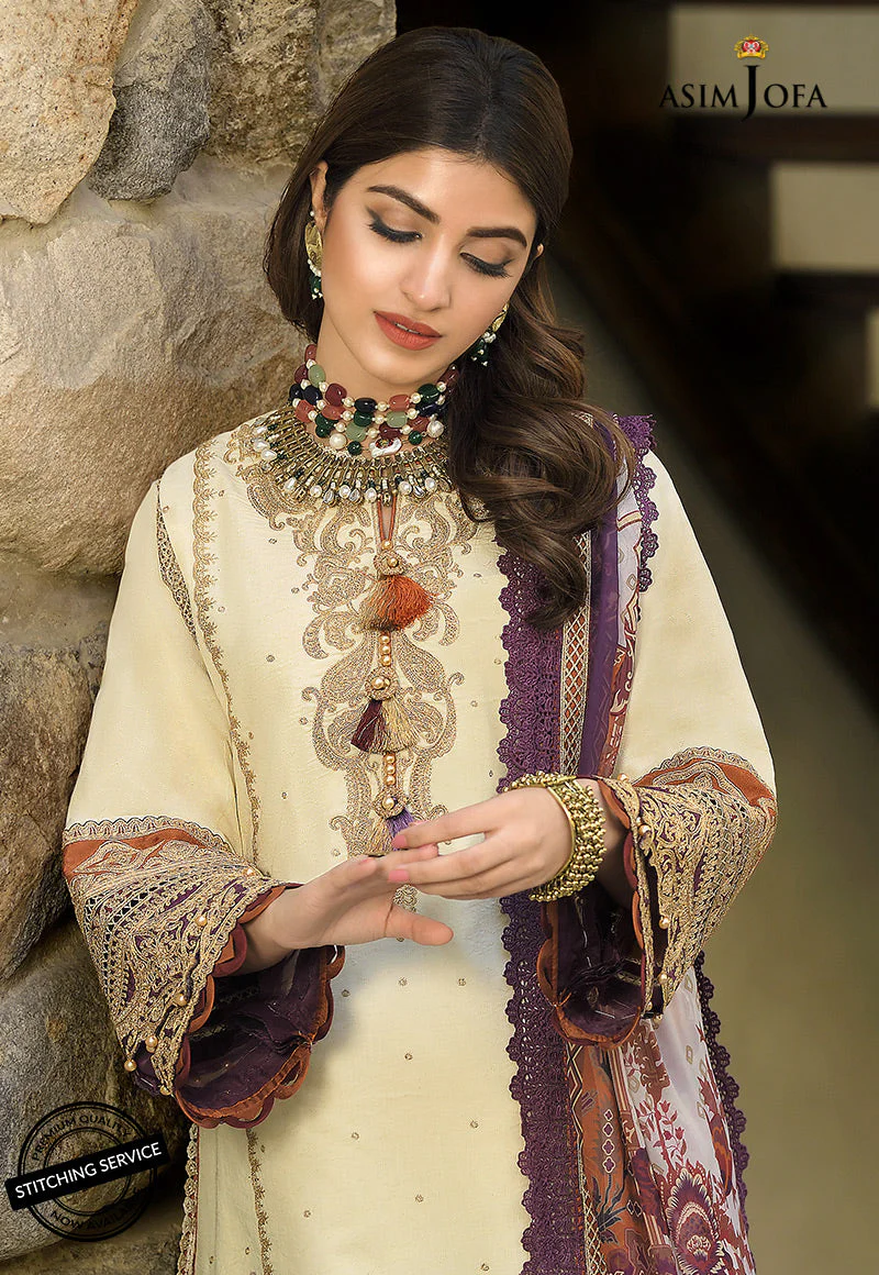 AJSL-06 EMBROIDERED SELF JACQUARD 3 PCS - Image 5