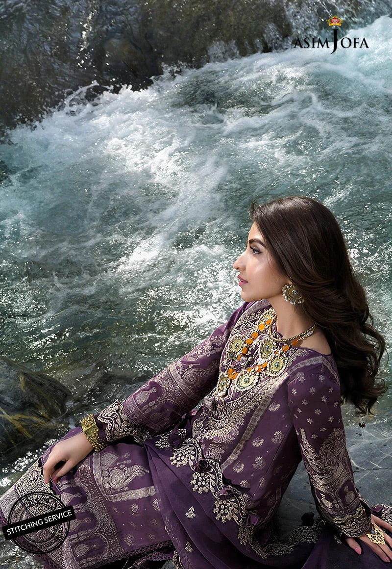 AJSL-12 EMBROIDERED ORGANZA 3 PCS - Image 5