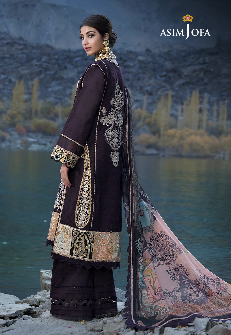 AJSL-22 EMBROIDERED 3 SELF JACQUARD PCS - Image 2
