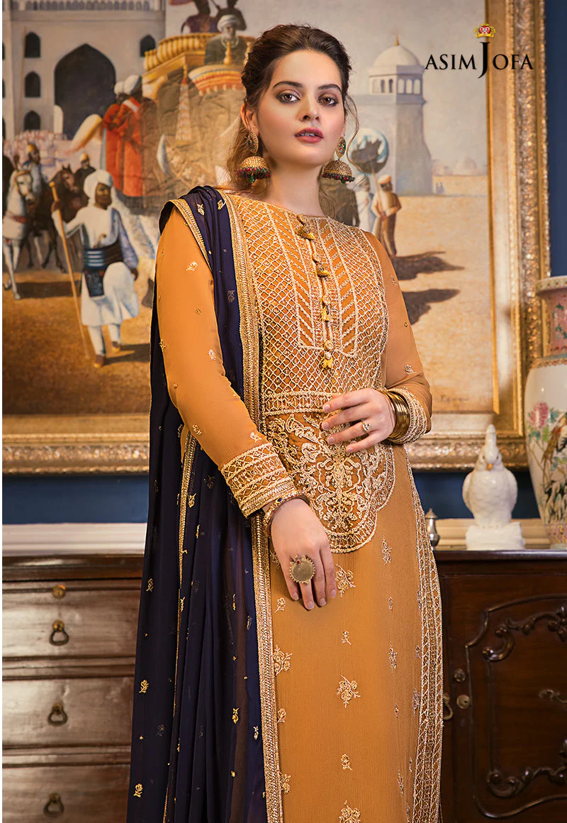 AJSM-02 EMBROIDERED CHIFFON 3 PCS - Image 3