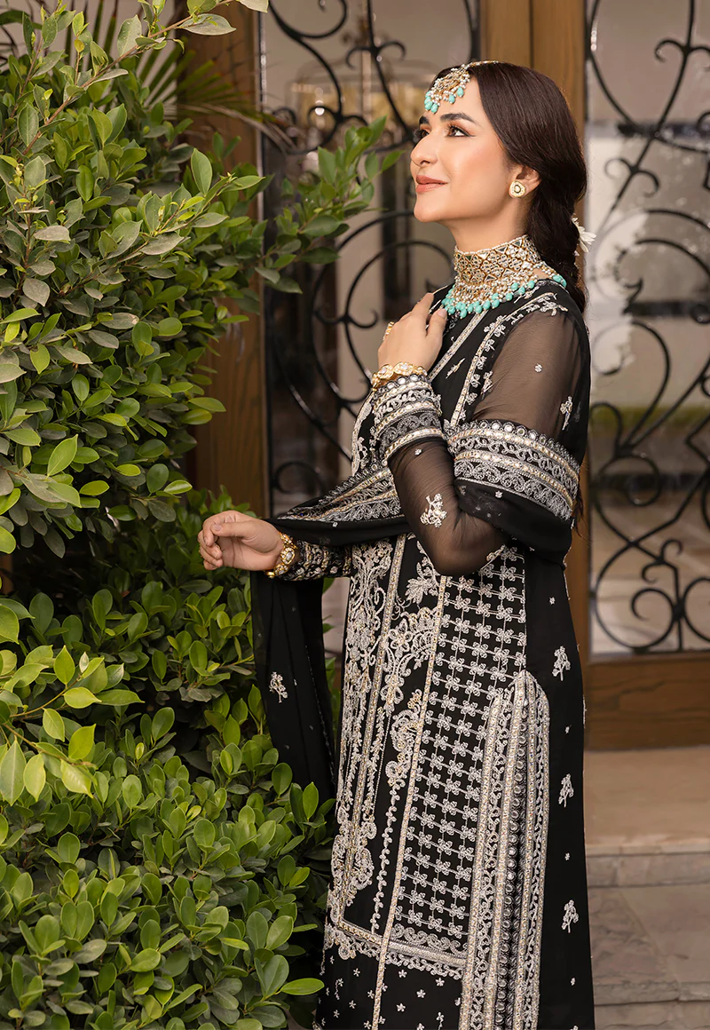 AJSM-34 EMBROIDERED CHIFFON 3 PCS - Image 6
