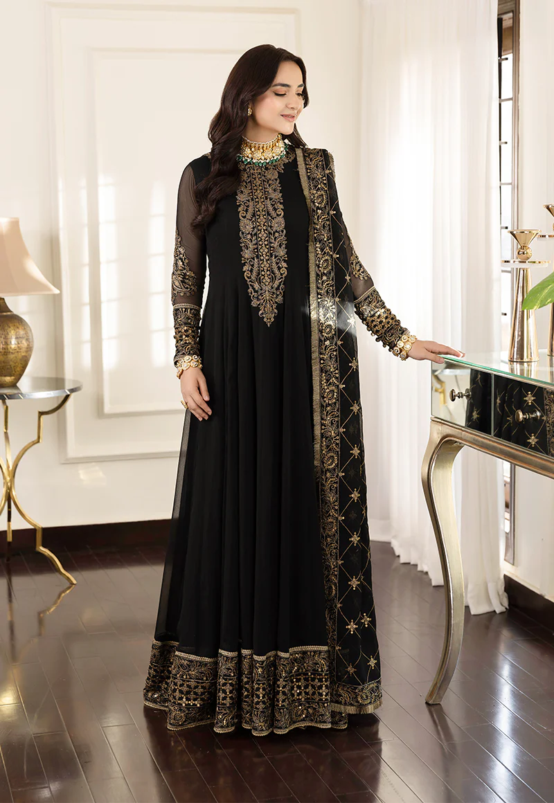 AJSM-35 EMBROIDERED CHIFFON 3 PCS - Image 2