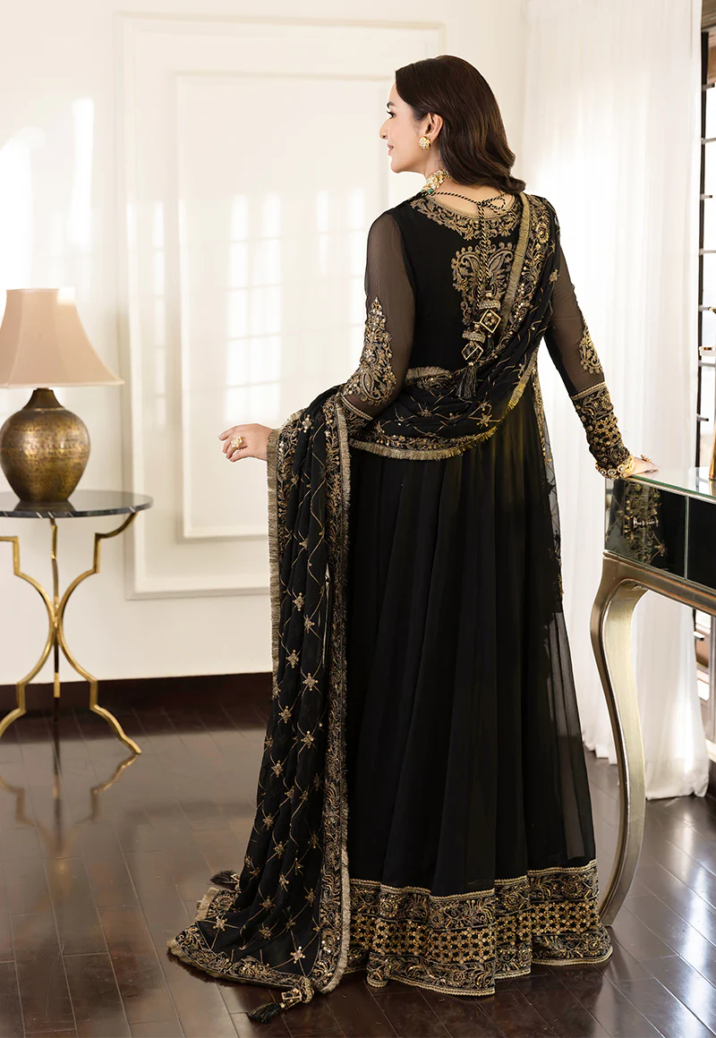AJSM-35 EMBROIDERED CHIFFON 3 PCS - Image 3