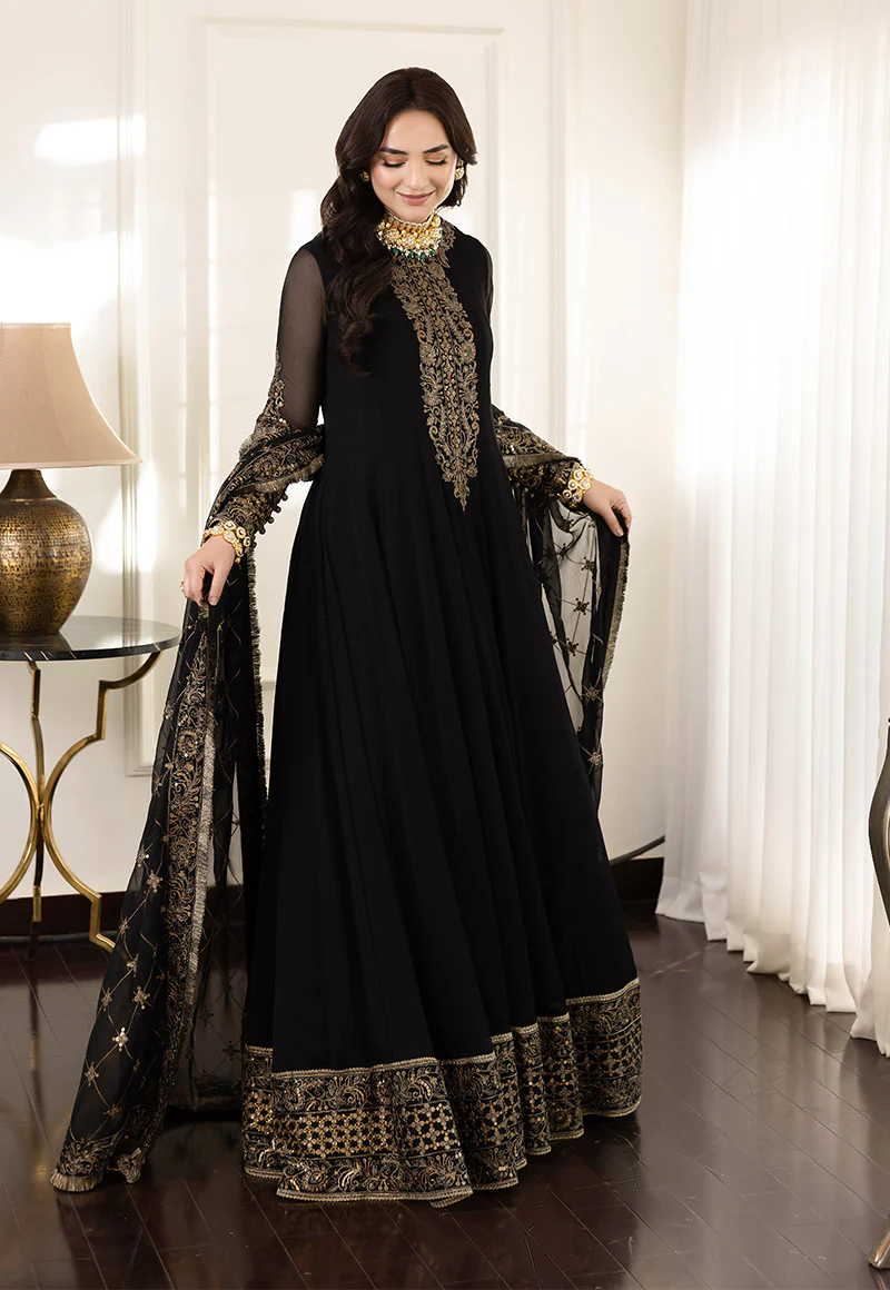 AJSM-35 EMBROIDERED CHIFFON 3 PCS - Image 5