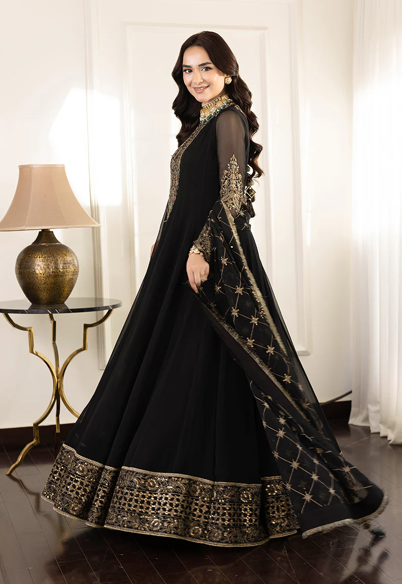 AJSM-35 EMBROIDERED CHIFFON 3 PCS - Image 6
